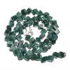Natural Green Aventurine Gemstone Dice Smooth Beads Necklace 17" UB-3464 UB-3464