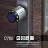 Cylindre Intelligent - WAFERLOCK - C760 Euro - Étanche IP68 - Protection Incendie - Bluetooth