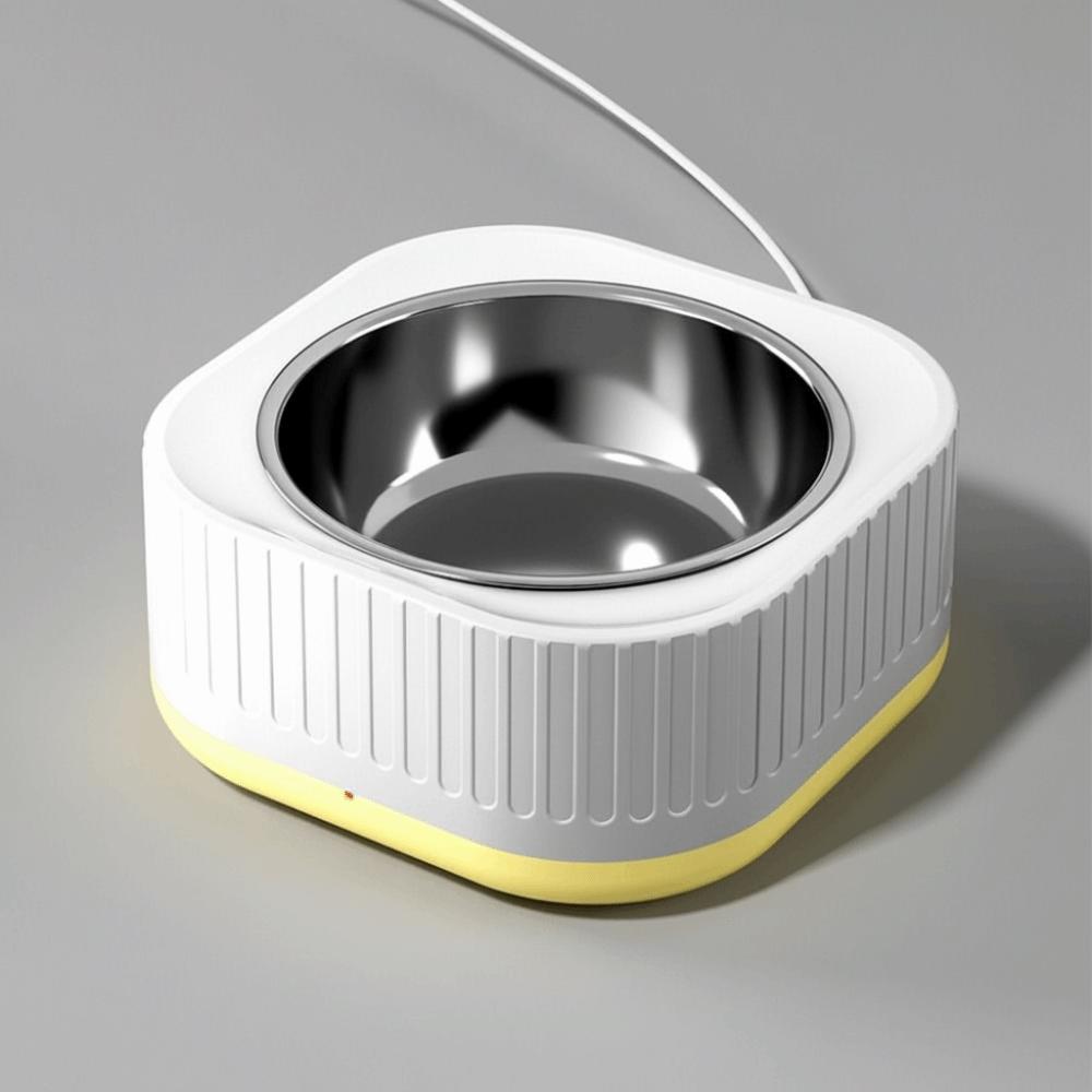 Умная миска для подогрева животных Автоматическая съемная термостатическая поилка для животных Постоянное энергосбережение Диспенсер воды для кошек