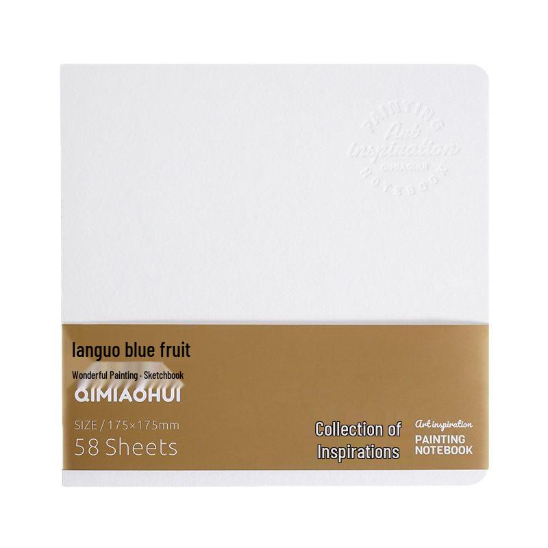Синяя книга для каракулей и рисования с фруктами: 200 г Extra Thick Blank Acrylic Card Paper для рисования
