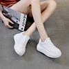 Women Sneakers Platform White Shoes Women's New Sports Versatile Leather Heightening Board Shoes Casual Shoes Platform Sneakers