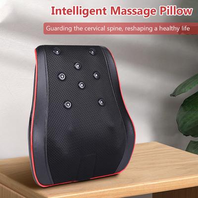 Массажер для спины с подогревом, подушка для массажа шеи с подогревом, регулируемый массажный инструмент для плеч с пультом дистанционного управления для шеи, спины, плеч