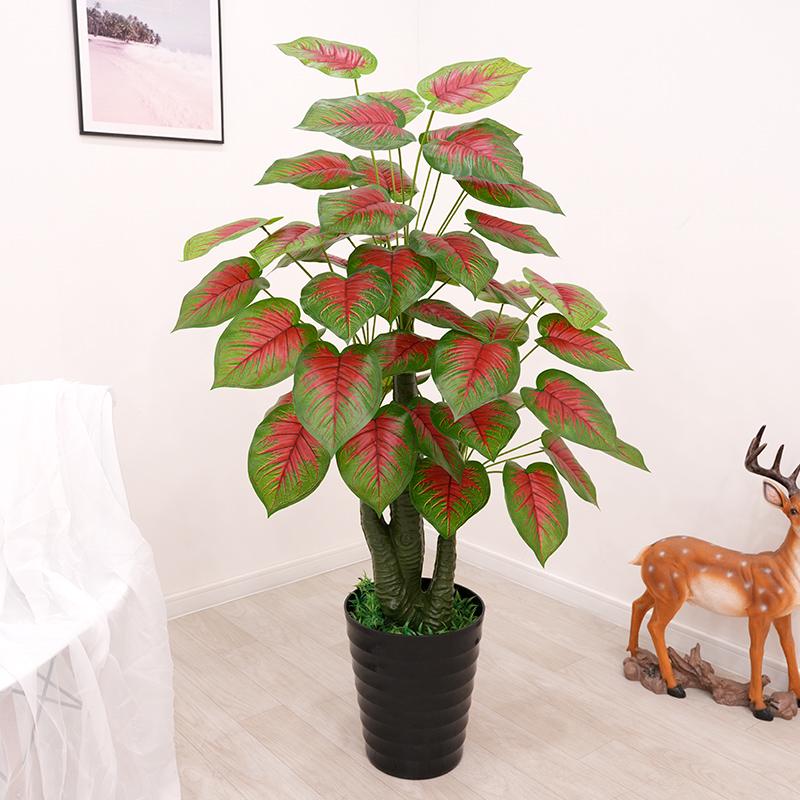 Большая искусственная пальма «Рыбий хвост» напольная | Комнатная искусственная зелень для декора гостиной