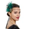 Vintage 1920s Flapper Cosplay Party Feather Headband Women Costume Accessories 20s Cocktail Party Dress Up Headpieces