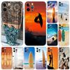 Чехол для телефона Surfboard Surfing Art Surf для iPhone 5 5S 2020se 6 6s 7 8 plus x 10 XR XS 11 12 13 mini pro MAX, черная задняя крышка из ТПУ