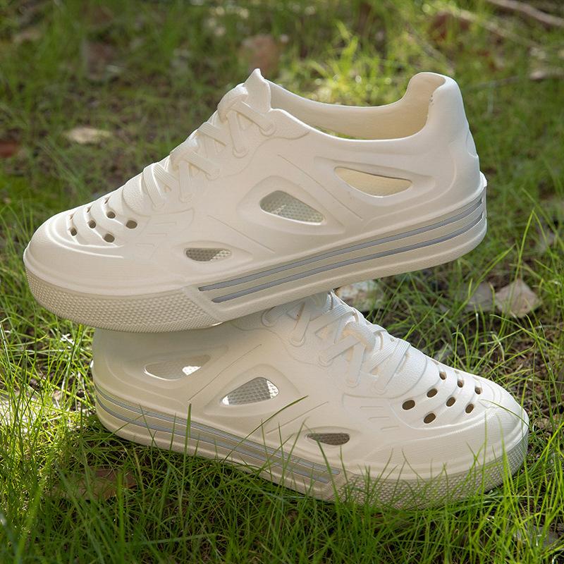 Men's Hole Shoes Summer Outdoor Hollow Beach Shoes Breathable Sports Shoes Couple Shoes