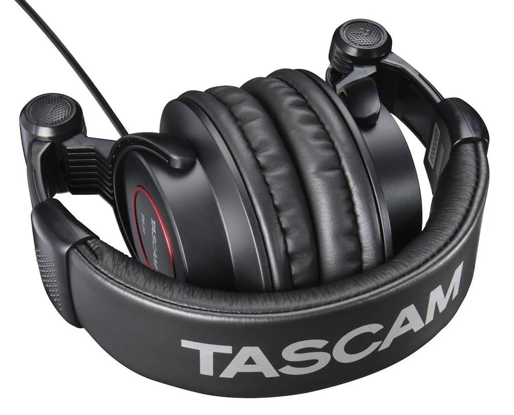 TASCAM Sealed Stereo Monitor Headphones Black Wired Video Production Music Production Distribution DTM Music Listening Instrument Performance