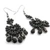 [J5338] - Black 'Carmen' Designer Earrings