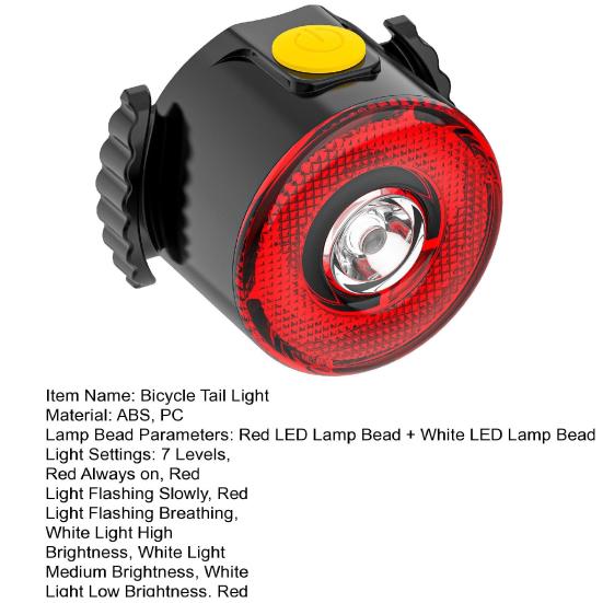 Велосипедный задний фонарь с датчиком тормоза, водонепроницаемый, с USB-зарядкой, для улицы, МТБ, шоссейного, горного велосипеда, предупреждающий задний фонарь для ночной езды
