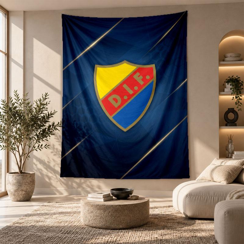 Decorative Tapestry,Djurgårdens IF Printed Wall Art, Lightweight Wall Hanging For Bedroom Background