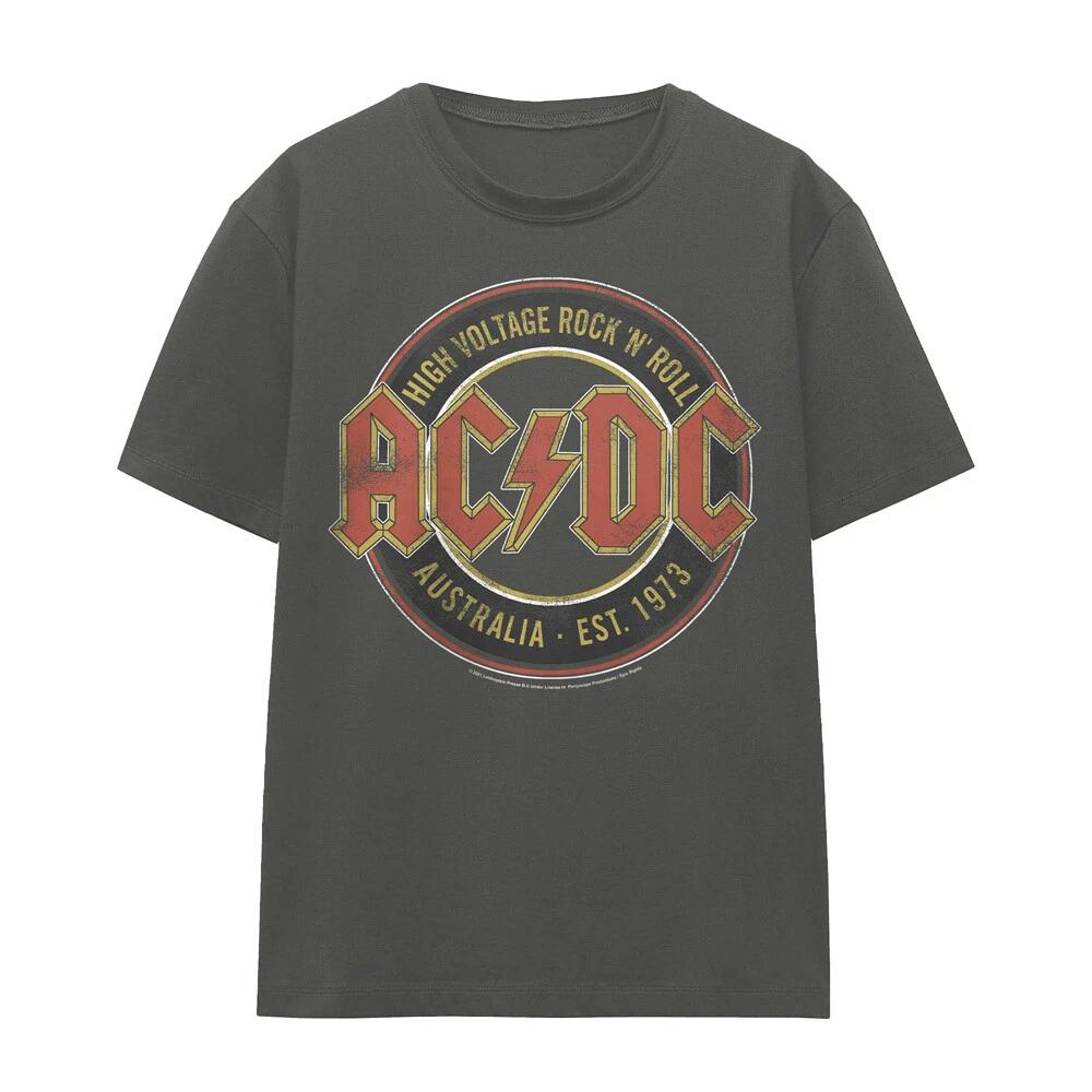 ACDC Восток. '73 Хлопковая футболка для женщин Мужские футболки Топ S-2XL, Угольный