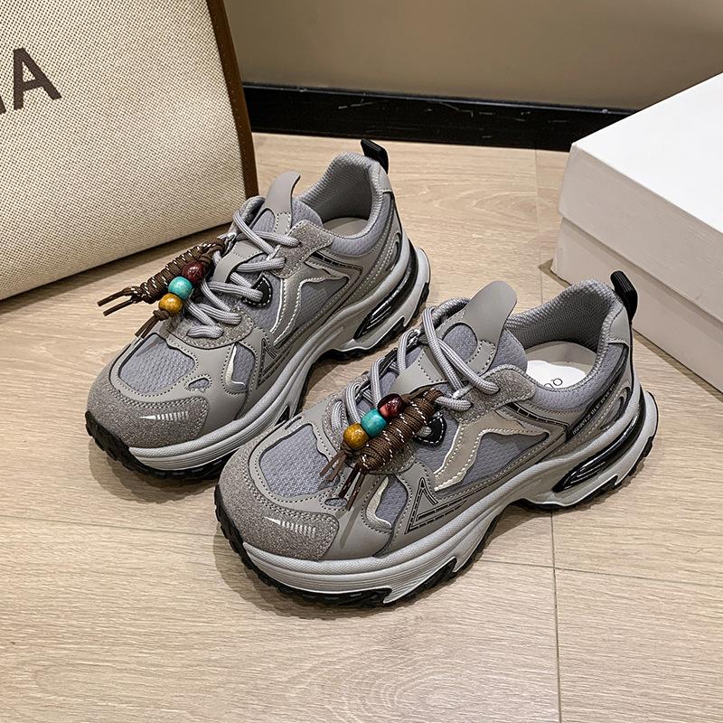 Кроссовки на толстой подошве, легкие, нескользящие, «папины кроссовки», новая коллекция осень 2025, женская обувь, детская популярная модель, мягкая подошва, не устают ноги, универсальные