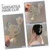 Thick Hair Music Note Claw Clip Rhinestone Shark Clip Luxury Metal Hairpins  Women