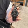 Стильный, Красивый, Квадратный, Простой, Ремешок для кварцевых часов, Календарь, Стальной ремешок, Часы для темперамента, Повседневный