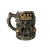 Mug - Hand-Carved Gothic Design, 304 Stainless Steel Liner, , Unique Gift For Fans (Multi-Styles)