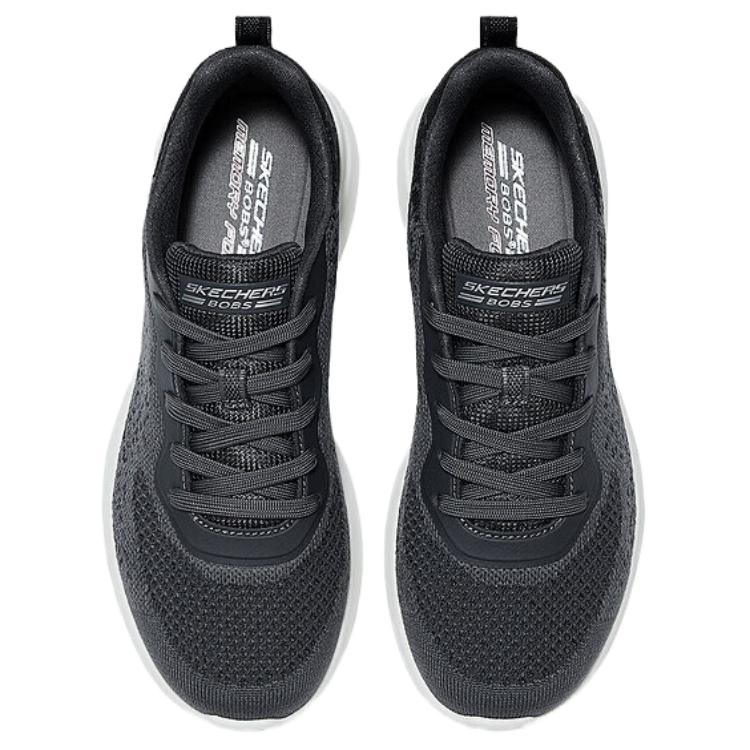 Skechers Bobs Sport Мода Удобные Низкие Повседневные Кроссовки Женские Черные 117601-BLK