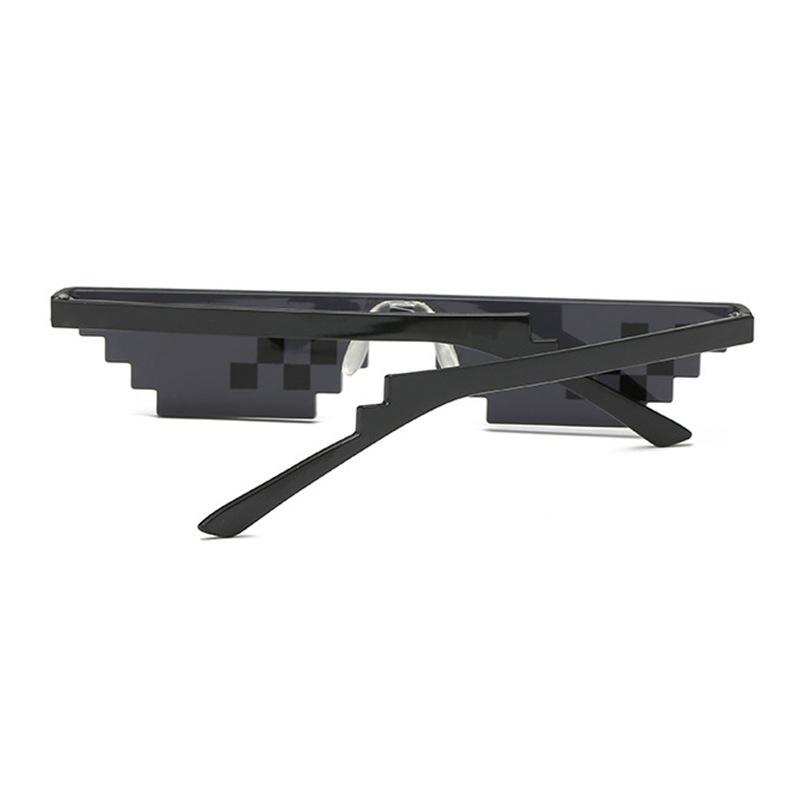 Солнцезащитные очки Mosaic для мужчин и женщин Pixel Black Retro Gamer Robot Солнцезащитные очки Cool Party Vintage Shades Eyewear