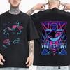 2026 Новый VOX Hazbin Hotel Оверсайз Футболка Мужская Женская Мода Короткий Рукав Круглый Вырез Повседневная Дышащая Чистый Хлопок Мягкая Футболка Gi...