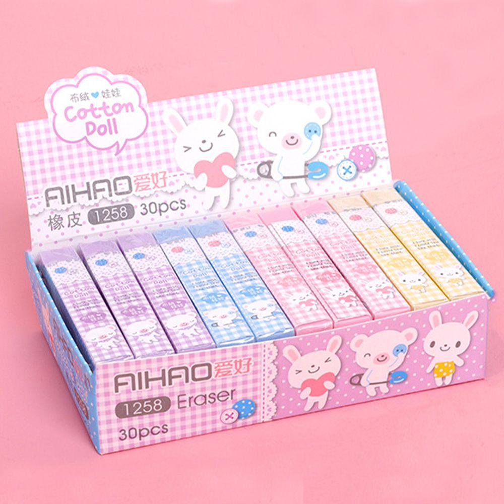 Kids Novelty Writing Drawing Erasers School Office Supplies Long Strip Eraser Stationery Tools
