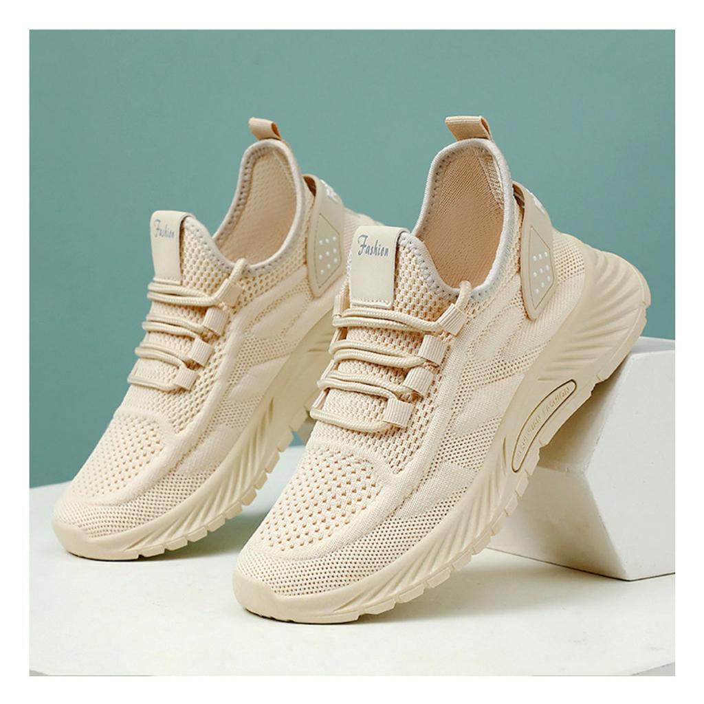 Женские летние летающие плетеные туфли, модная повседневная спортивная обувь, кроссовки с мягкой подошвой