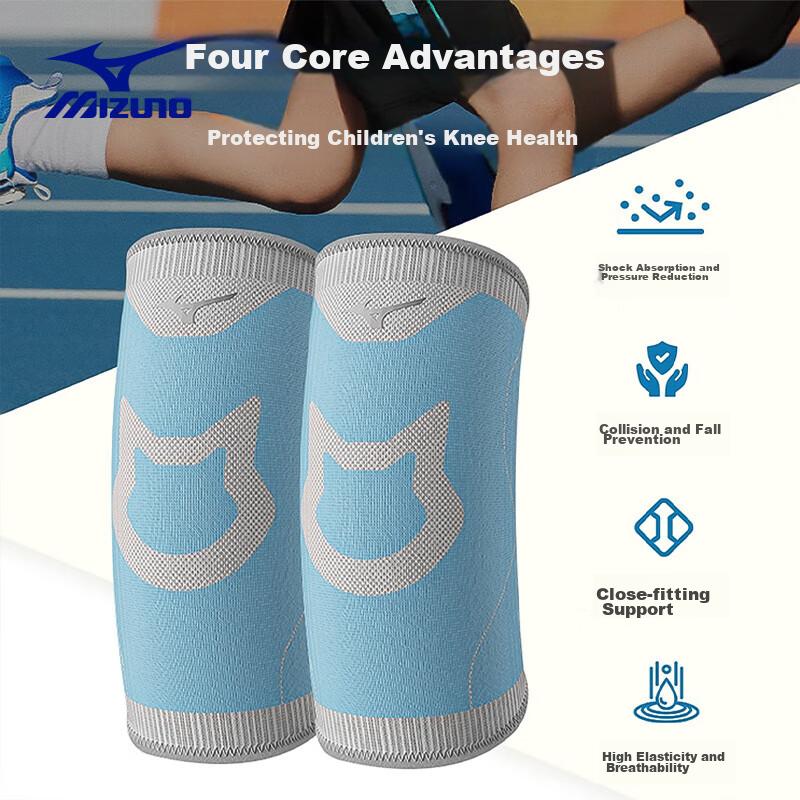 Knee Pads, Sports Basketball-Specific Leg Guards, Running Anti-Fall Over-Knee Protectors, Men's Soccer Knee Pads, Size L, Blue, 2 Pieces