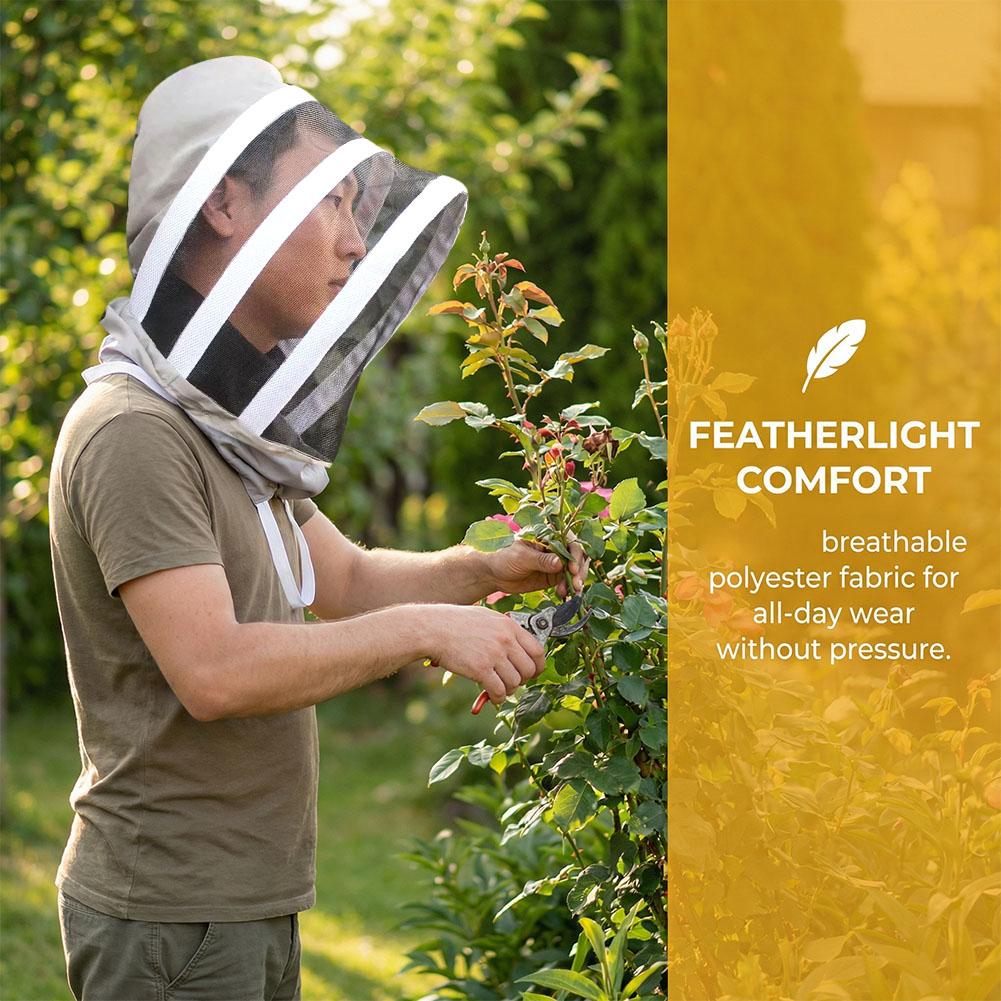 Anti Bee Hat Beekeeper Beehive Beekeeping Cowboy Hat Mosquito Bee Insect Net Veil Head Face Protector Beekeeper Equipment
