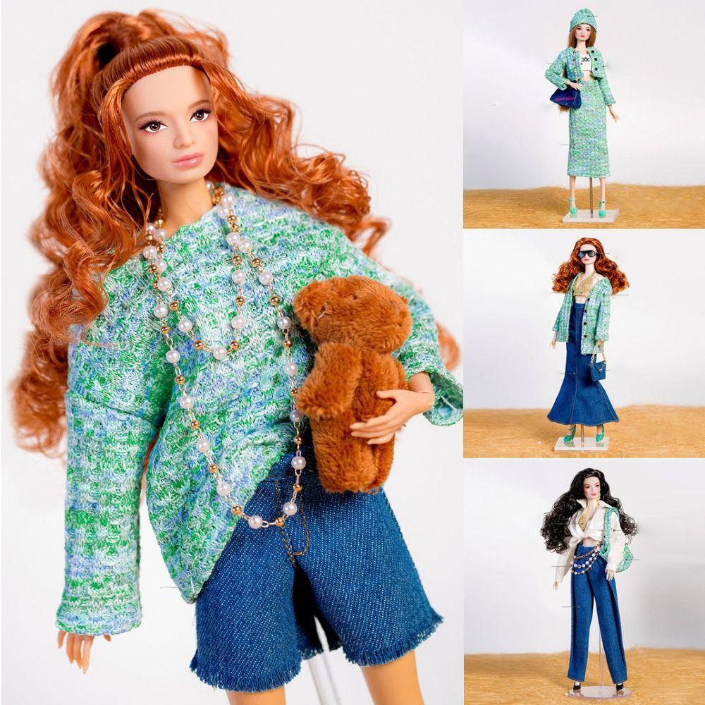 DIY Toys Winter Wear Sweaters Handmade Elegant Coat Fashion Casual Wearing Shirt  For 29~32cm Doll