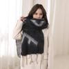 Scarf Autumn and Winter Women's High-end Sense New Plaid Couple Warm Thickened Long Shawl Integrated Scarf Tide