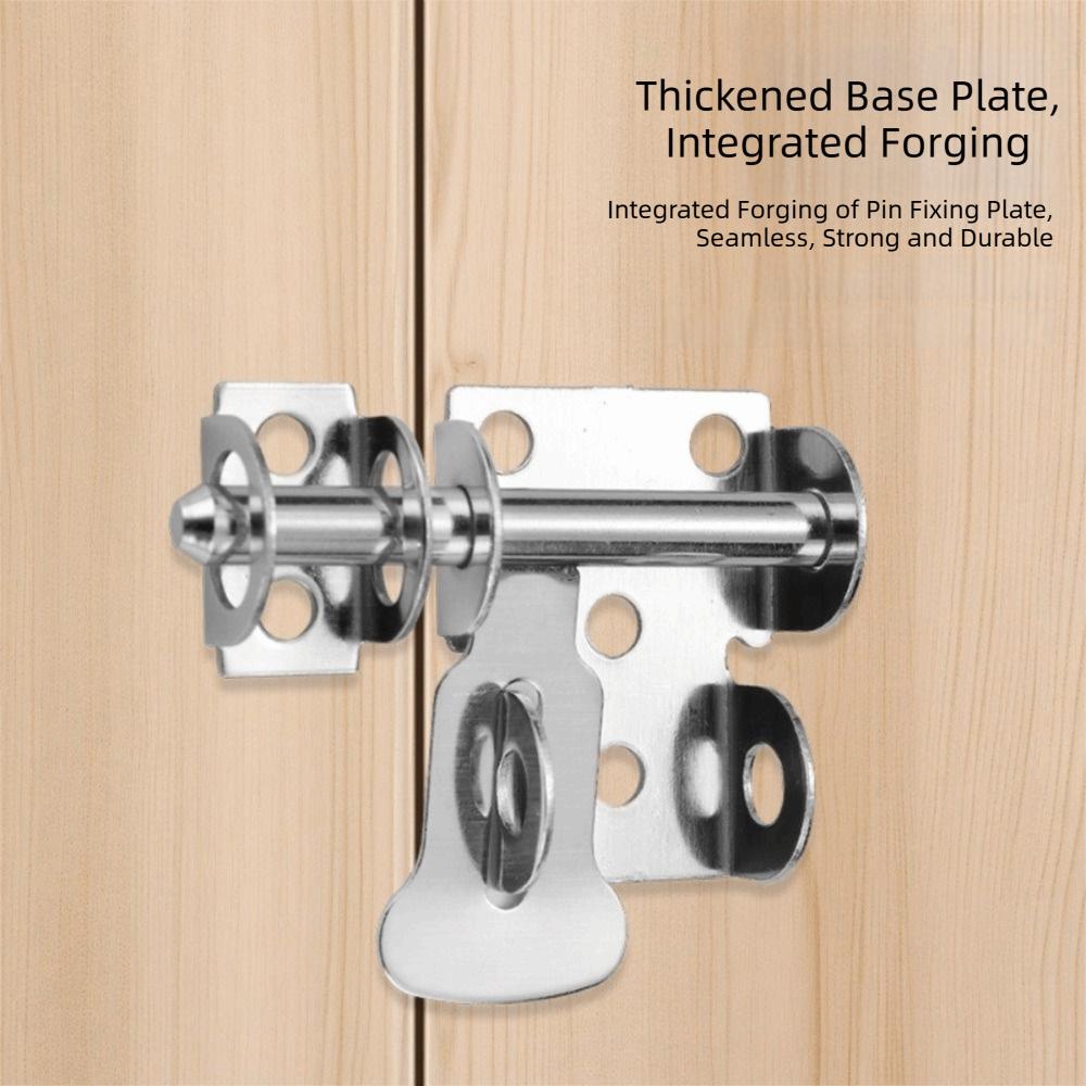Stainless Steel Stainless Steel Door Latch With Screws Gate Safety Lock Bathroom Door