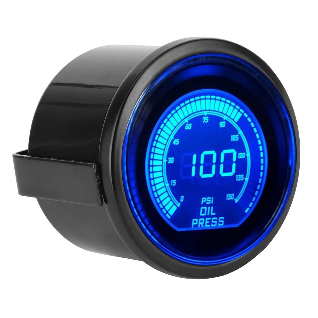 Universal Oil Pressure Gauge for EVO Series 12V 52mm 0‑150psi Dual Color Auto Instrument W Sensor