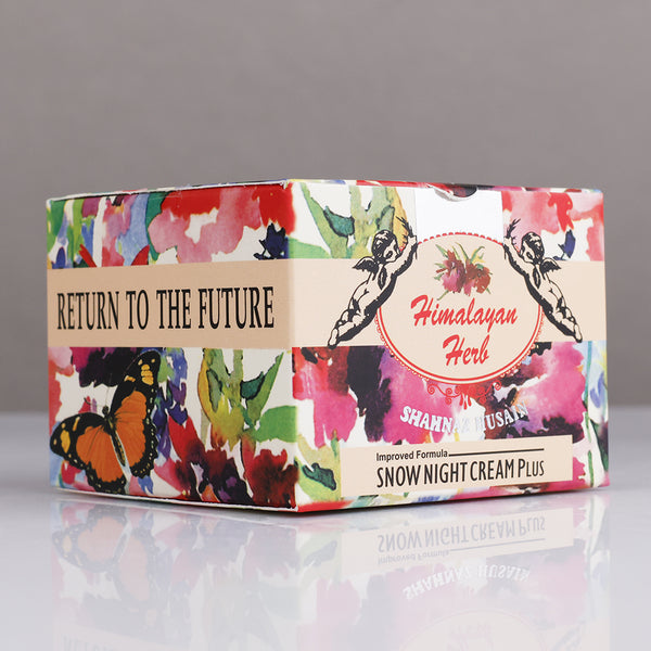Shahnaz Husain Himalayan Herb Snow Night Cream Plus 40g Moisturizing Night Cream For Dry Dull Skin Radiant Soft Glow