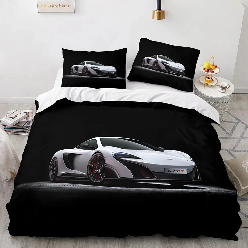 Комплект постельного белья Sports Car Racing Single Twin Full Queen King Size SUV Truck Bed Set Aldult Kid Bedroom Duvetcover Sets Men Boy Gift