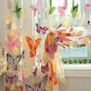 Rod Pocket New Beautiful Window Curtain Large Butterfly Print Screens