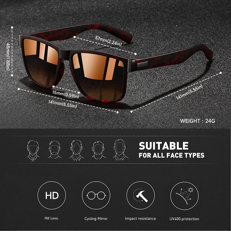 Fashion Vintage Square Pattern Sunglasses Men Women Driving Luxury Brand Designer Sun Glasses Man Driver's Eyewear UV400 Eyewea