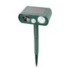 Protecteur de jardin, répulsif ultrasonique pour animaux avec détection de mouvement, lampes LED clignotantes à énergie solaire, construction
