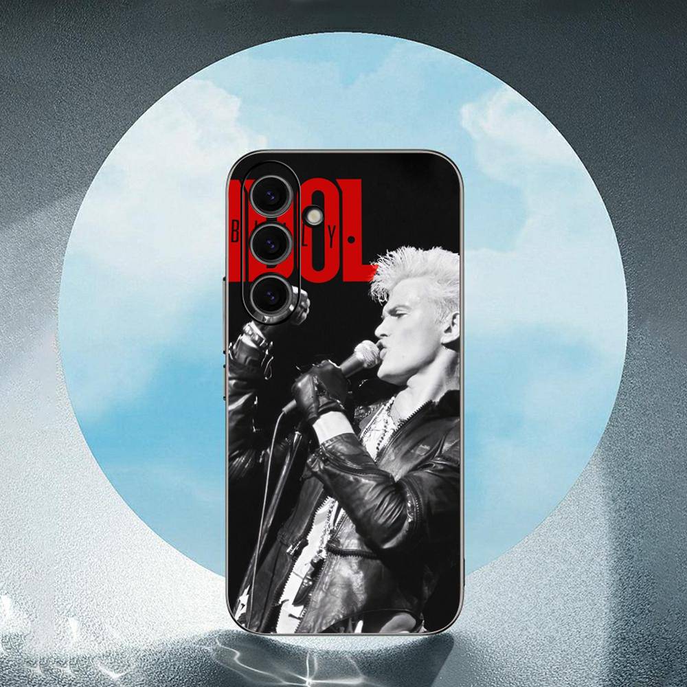 Billy-y Singer Idol-l Для Samsung Galaxy S25 S24 S23 Ultra S22 S21 Plus S20 Черный Мягкий Силиконовый Защитный Чехол