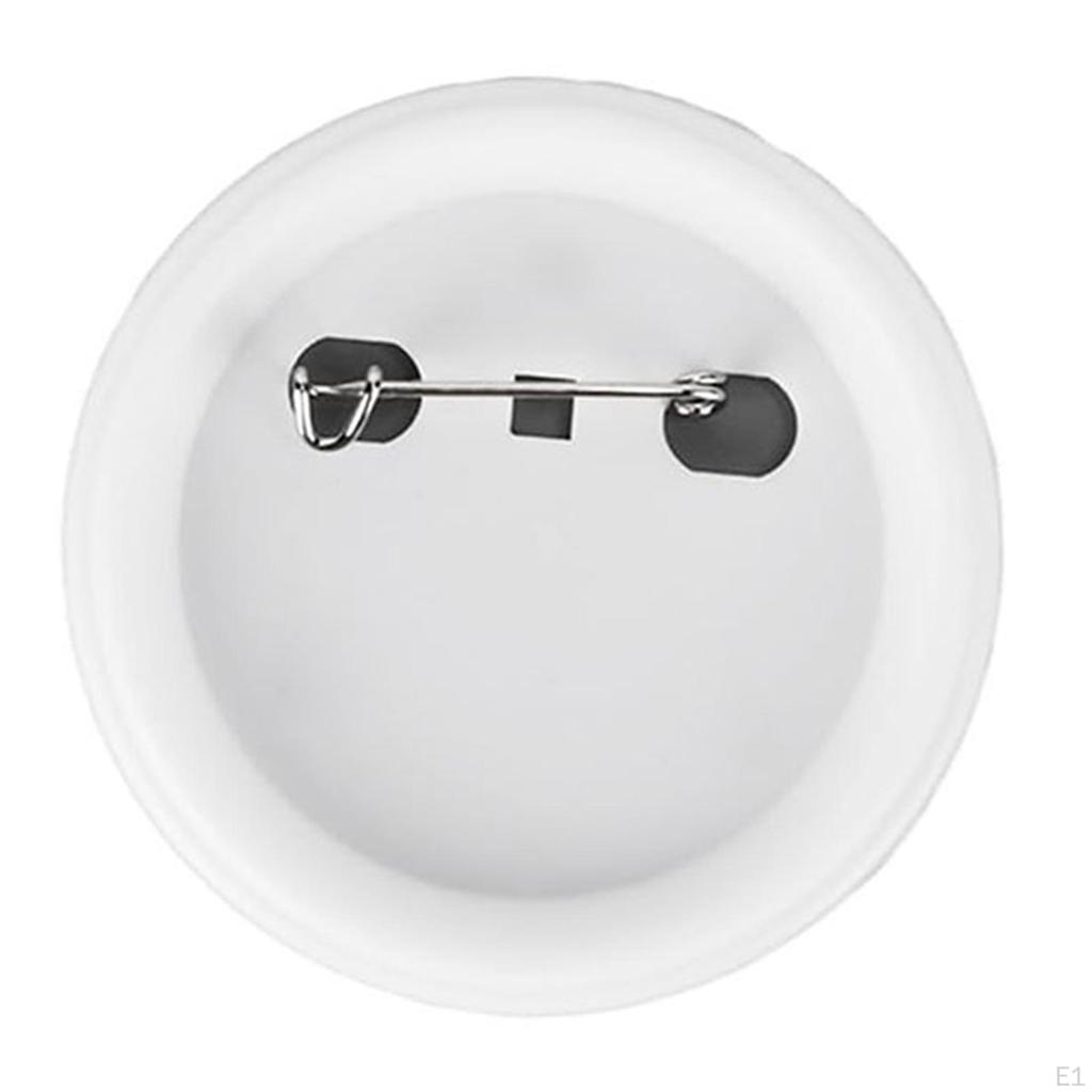 100x Пуговицы Принадлежности Пустые Значки Детали Изготовление Подарков Сувениры DIY Булавка Назад