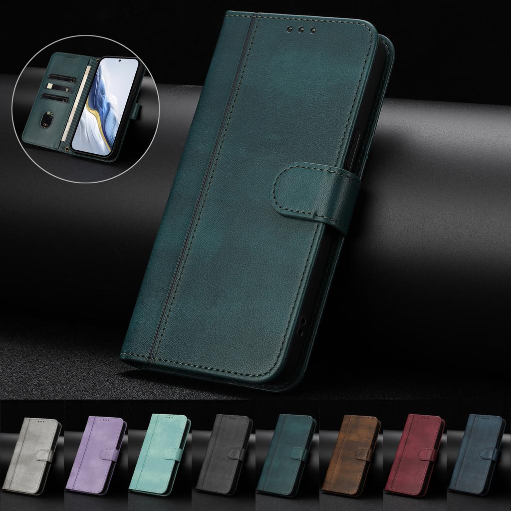 Роскошный простой кожаный чехол для Cubot P80/Cubot P50/Cubot A10/Cubot Max 5/Cubot A30 с отделениями для карт, магнитной подставкой, противоударным откидным чехлом
