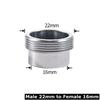 Соединитель для смесителя из нержавеющей стали M22 на M20 M18 1/2" Резьбовые соединения Аксессуар для очистителя воды Адаптер для кухонного водопроводного крана Фитинги
