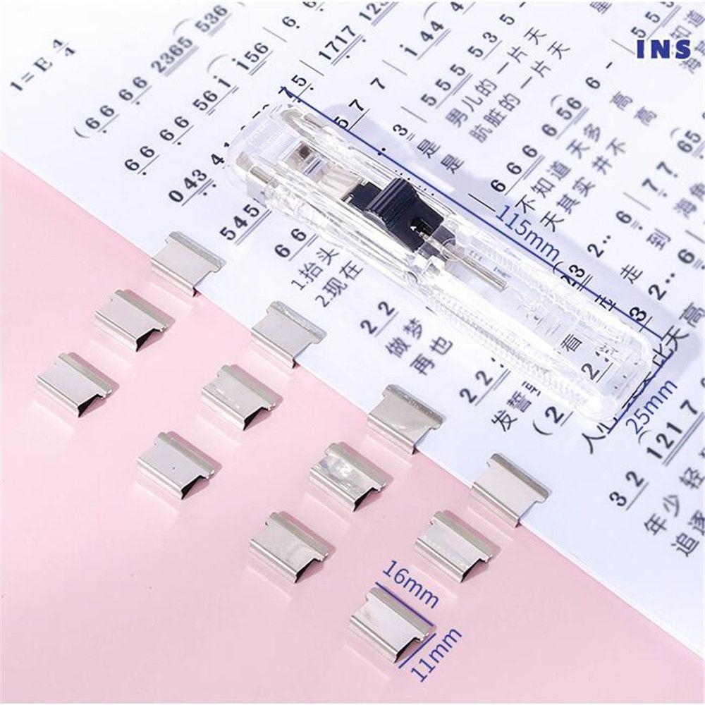 Accessories Document Binding Office Supplies School Binding Push Clamp Paper Cliper Clip Refills