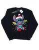 Girls Lilo And Stitch Christmas Lights Sweatshirt
