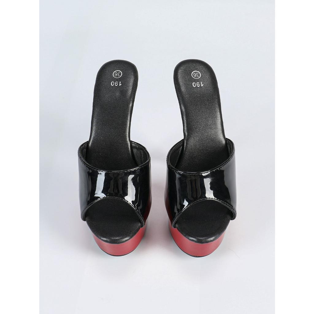 Туфли из лакированной кожи на высоком каблуке, тонкие каблуки, сексуальные, водонепроницаемые, для стола, высокие, высокие каблуки, женские летние LFD-8661-Q49