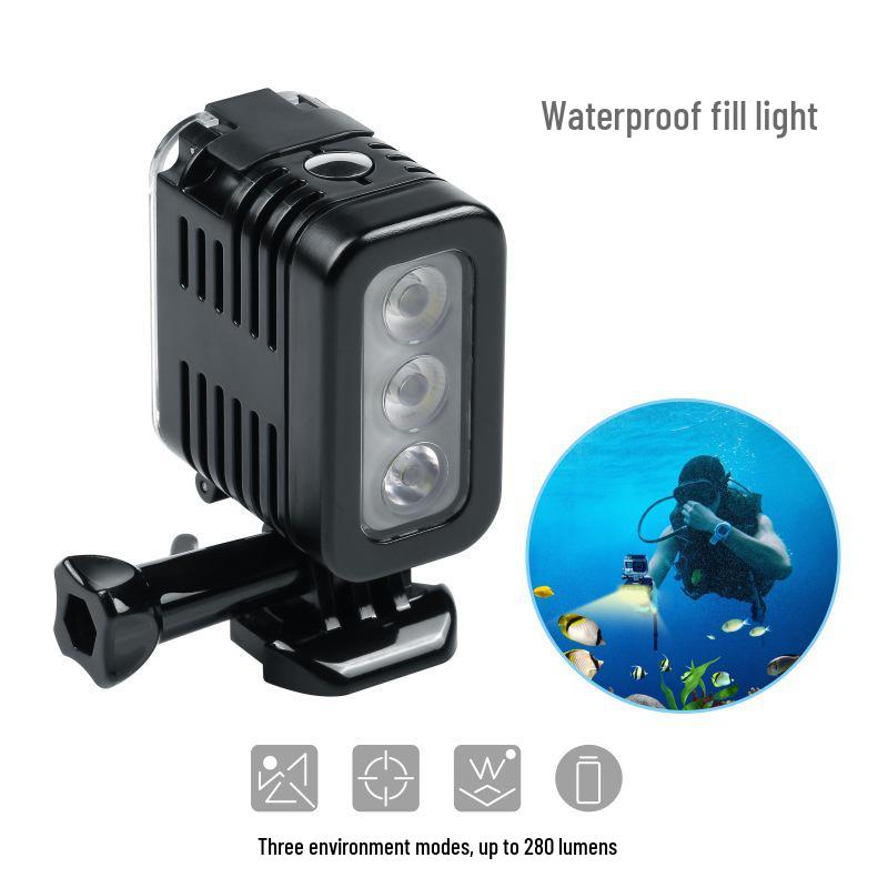 Подводный свет для GoPro13: Водонепроницаемый светодиодный аксессуар для подводной фотографии