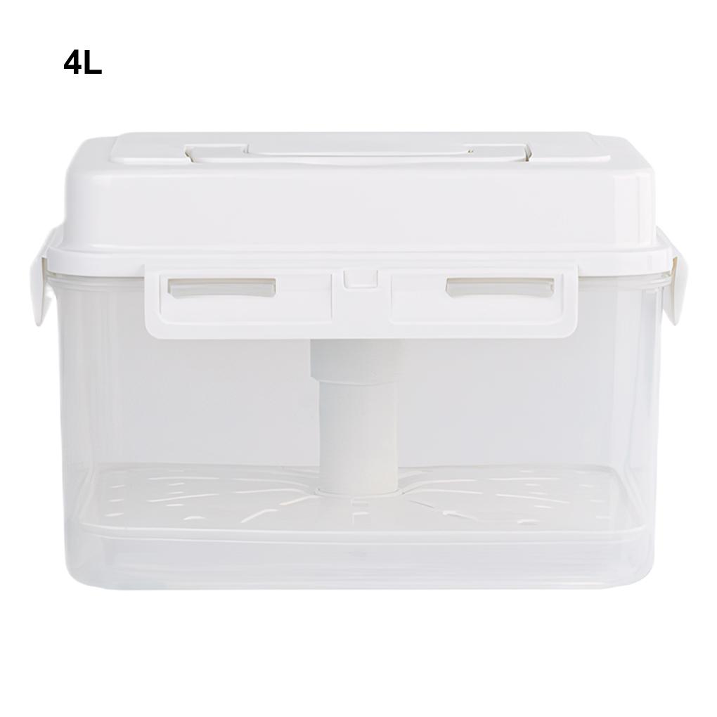 Pickle Jar with Press Plate Leakproof Kitchen Organizer Bins For Gherkin Sauerkraut Olive And Kimchi Storage Container