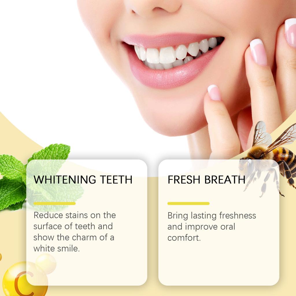 Bee Venom Repair Gum Powder Relieve Gingival Recession Swelling Plaque Caries Removal Reduce Oral Odor Teeth Cleaning Powder