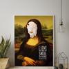 Смешной постер с улыбкой Моны Лизы, настенное искусство, холст, живопись, постеры, классическая живопись, персонаж, смешные, интересные картинки, домашний декор
