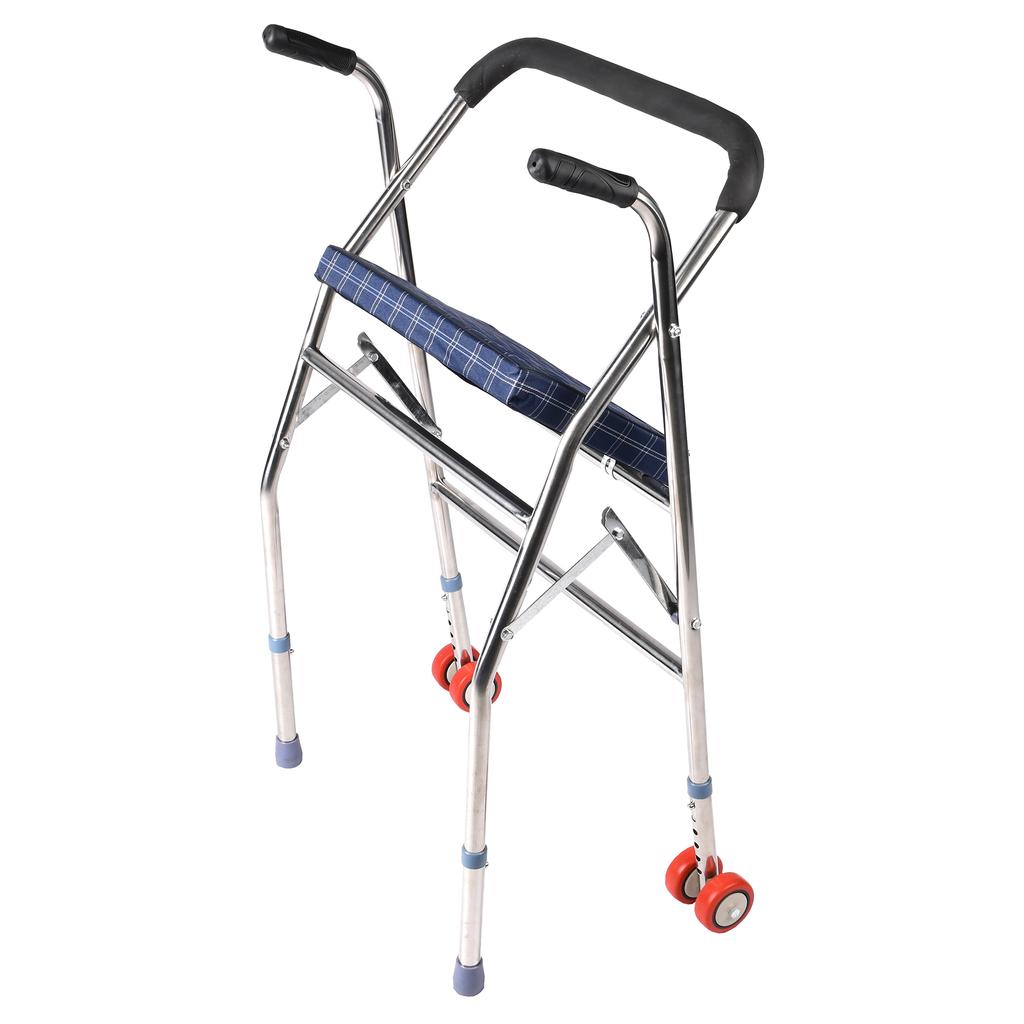 Ходунки складные на колесах Supretto с сиденьем (7997)