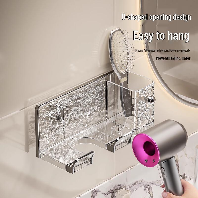 Настенный держатель для фена на присоске