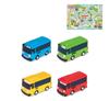 Bandai Набор «Коллекция маленьких автобусов» (Бонус: Игровое сиденье Маленький автобус Тайо)