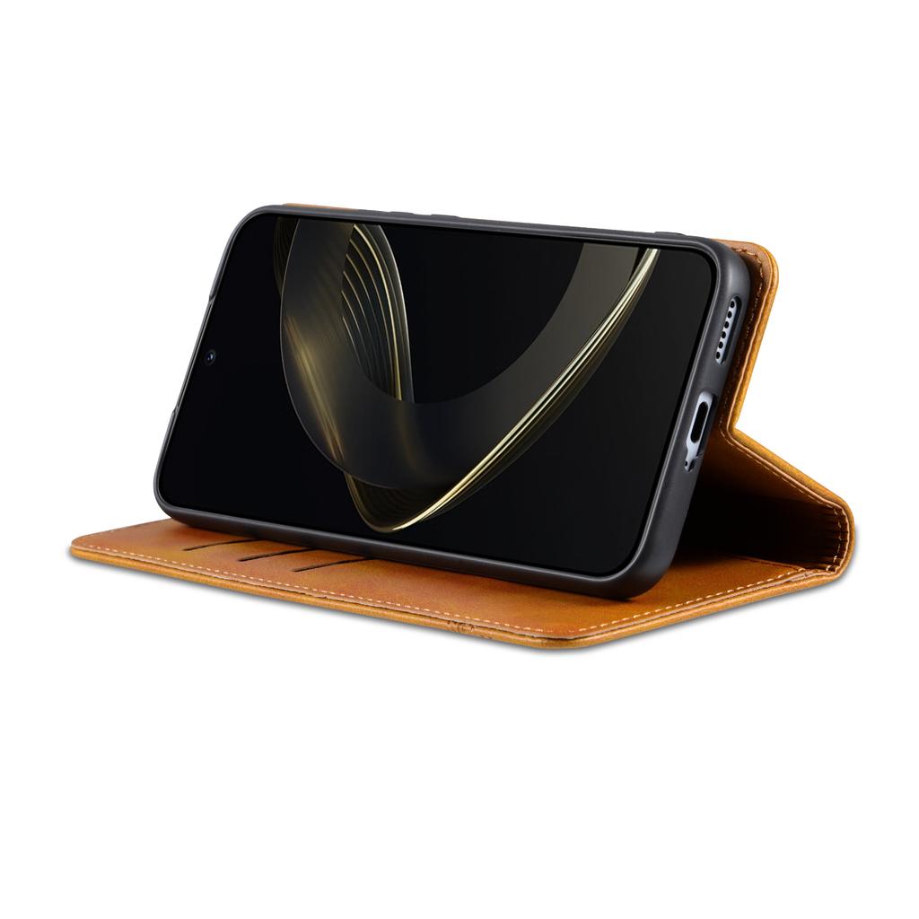 AZNS Для Honor 400 5G (Глобальный) Чехол-кошелек из воловьей кожи с текстурой из искусственной кожи для телефона